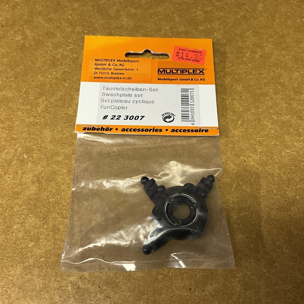 Multiplex (22 3007) Swashplate Set  NIB