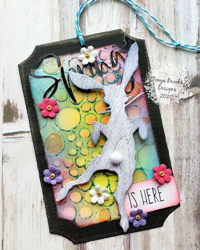 Sizzix Thinlits Bunny Hop 3-pc set #664421 Retail $19.99 designer Tim Holtz