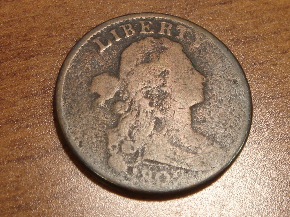 1802 Draped Bust Large Cent No Stems