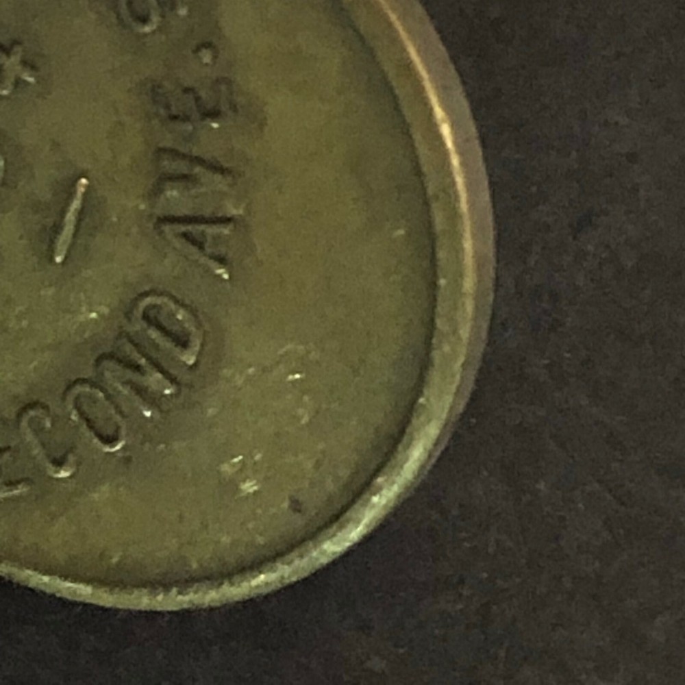 Vintage 21mm Brass "Martin 434 Second Ave. So." Token
