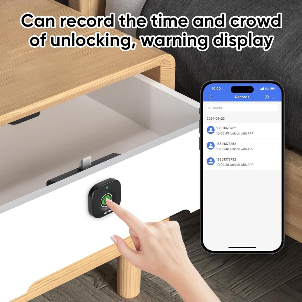 Smart Biometric Keyless Lock: Bluetooth & Fingerprint Access for Safe Storage