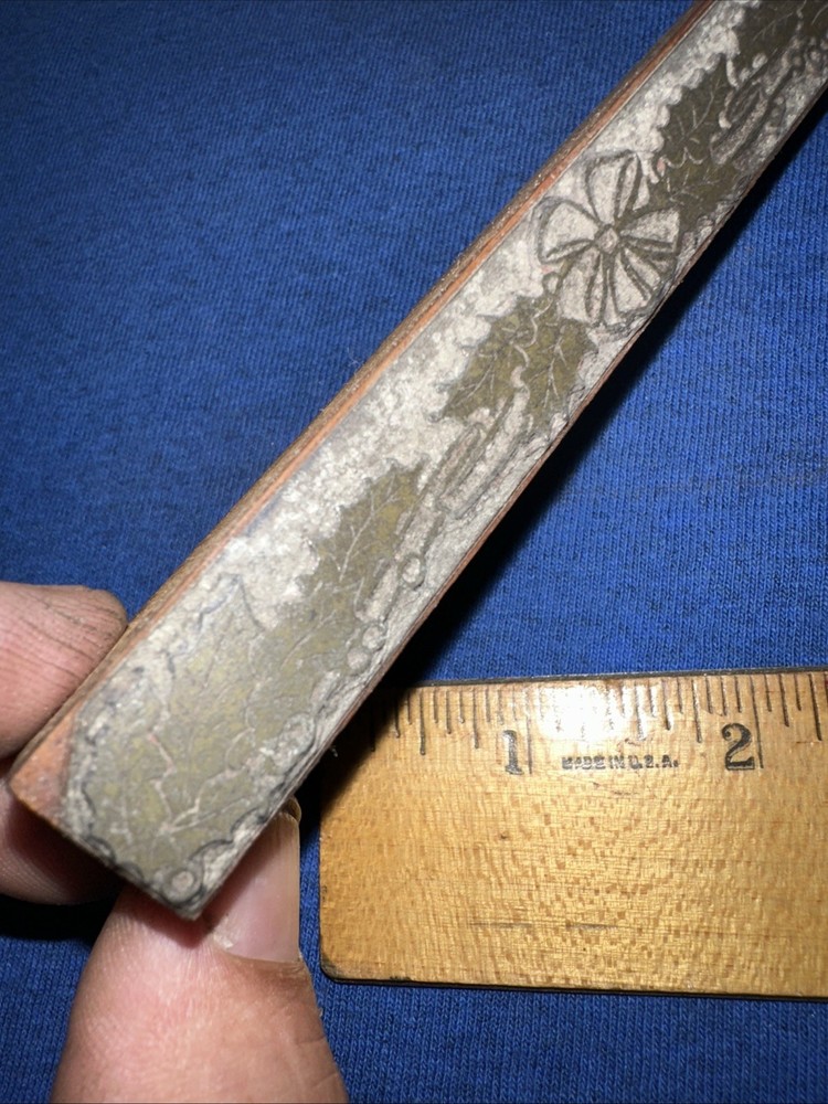 Printing Block ( String of Leaves Leafs ) Border Edge