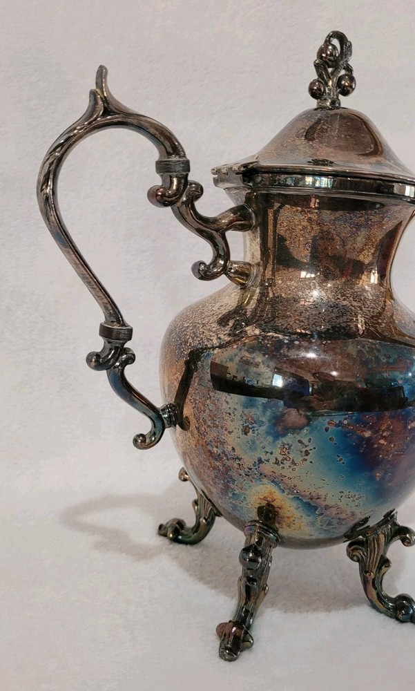 Vintage Silver on Copper Tea Pot
