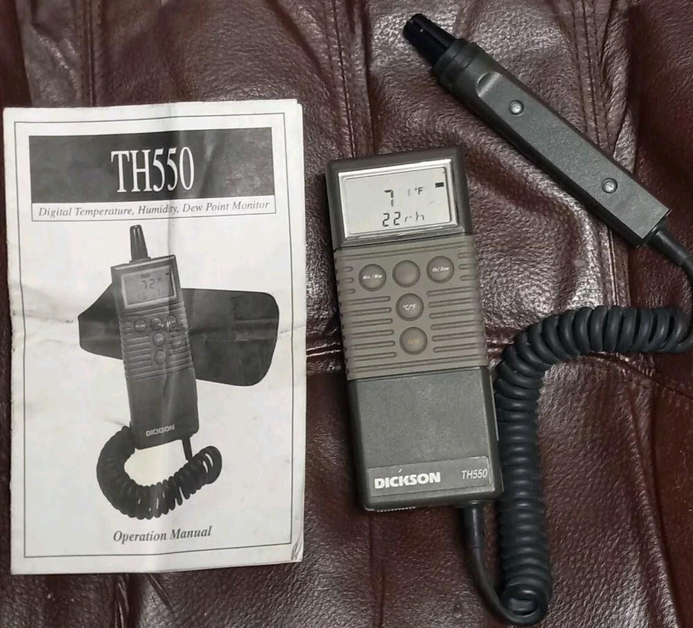 Dickson TH550 Handheld Tempetature Humidity Sensor Includes Operation Manual