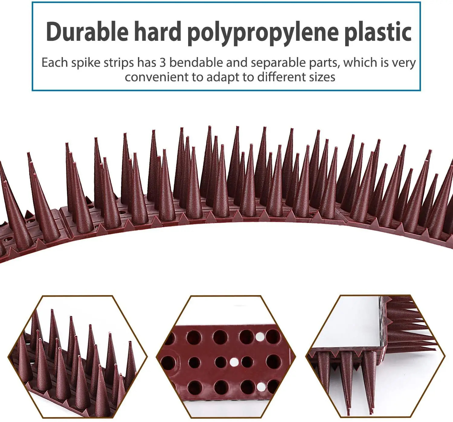 Bird Spikes Arrow Pigeon Spike Fence for Keeping Small Bird,Crow Woodpecker Away