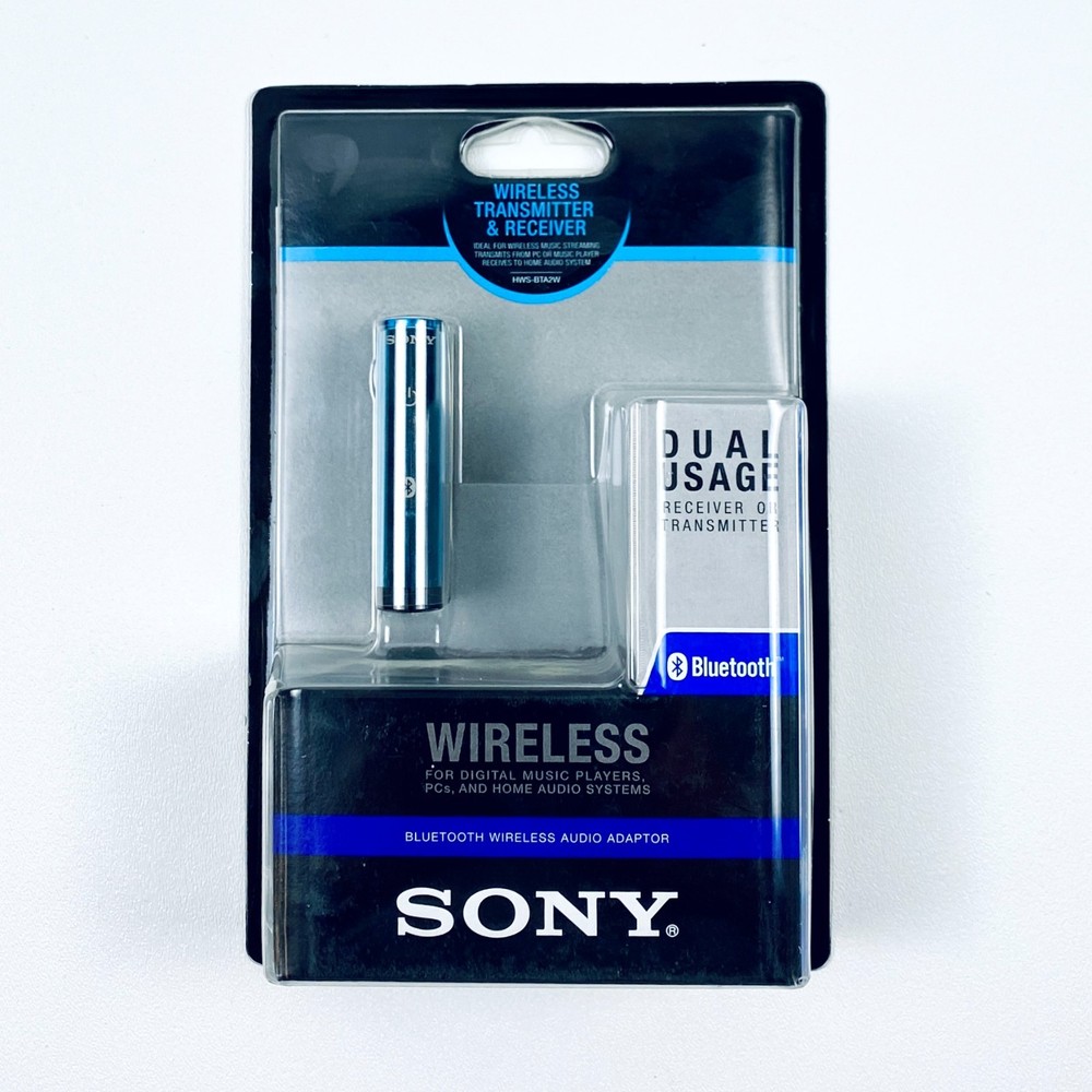 Sony HWS-BTA2W Bluetooth Wireless Audio Adapter Dual Usage New in Package Sealed