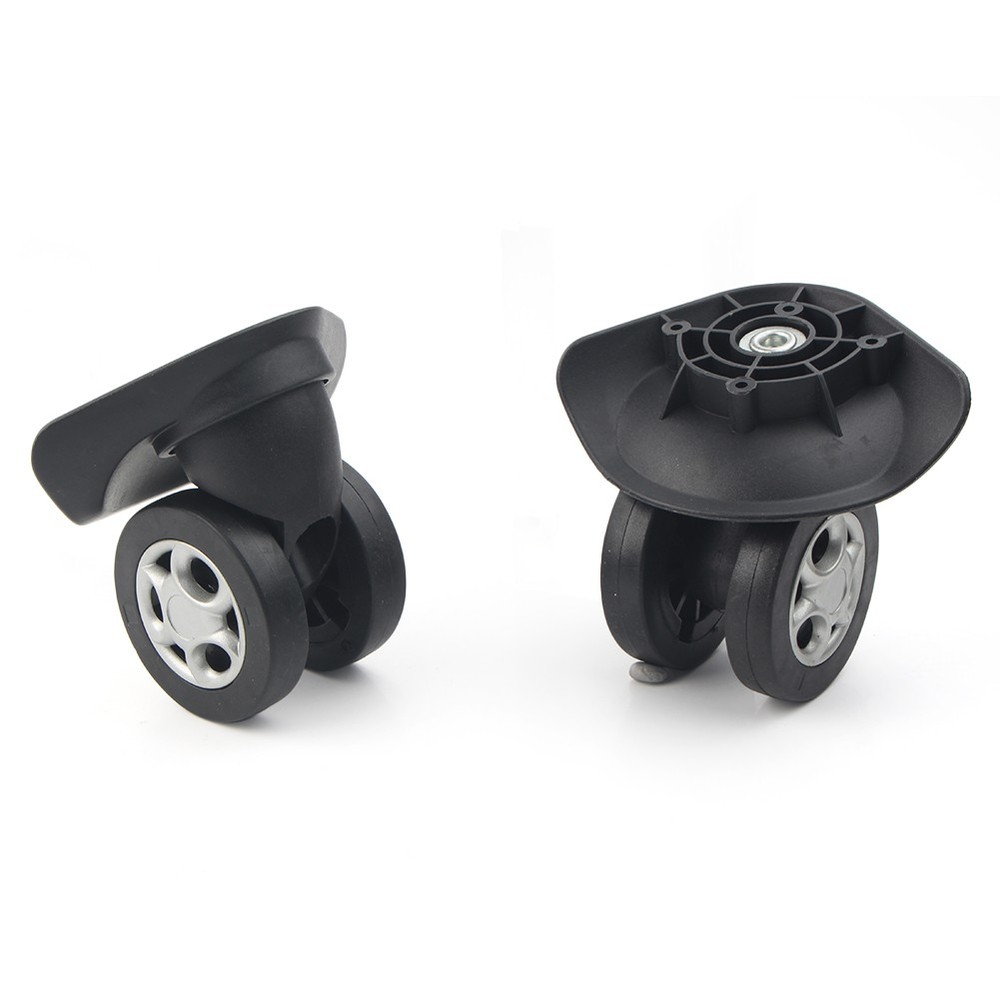 1 set W045 Replacement Luggage Spinner 360°universal Wheel Black