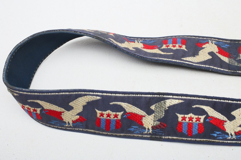 RETRO camera shoulder Strap Eagle Shield Red/White/Blue * Hippie Type+ Patriotic