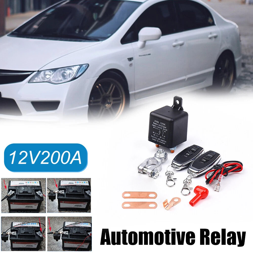Car Battery Disconnect Switch Remote Control Power Kill Master Isolator Cut Off