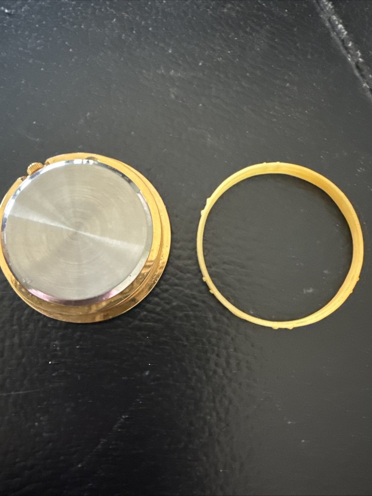 ROUND MINI QUARTZ CLOCK MOVEMENT (POP-IN) WHITE DIAL