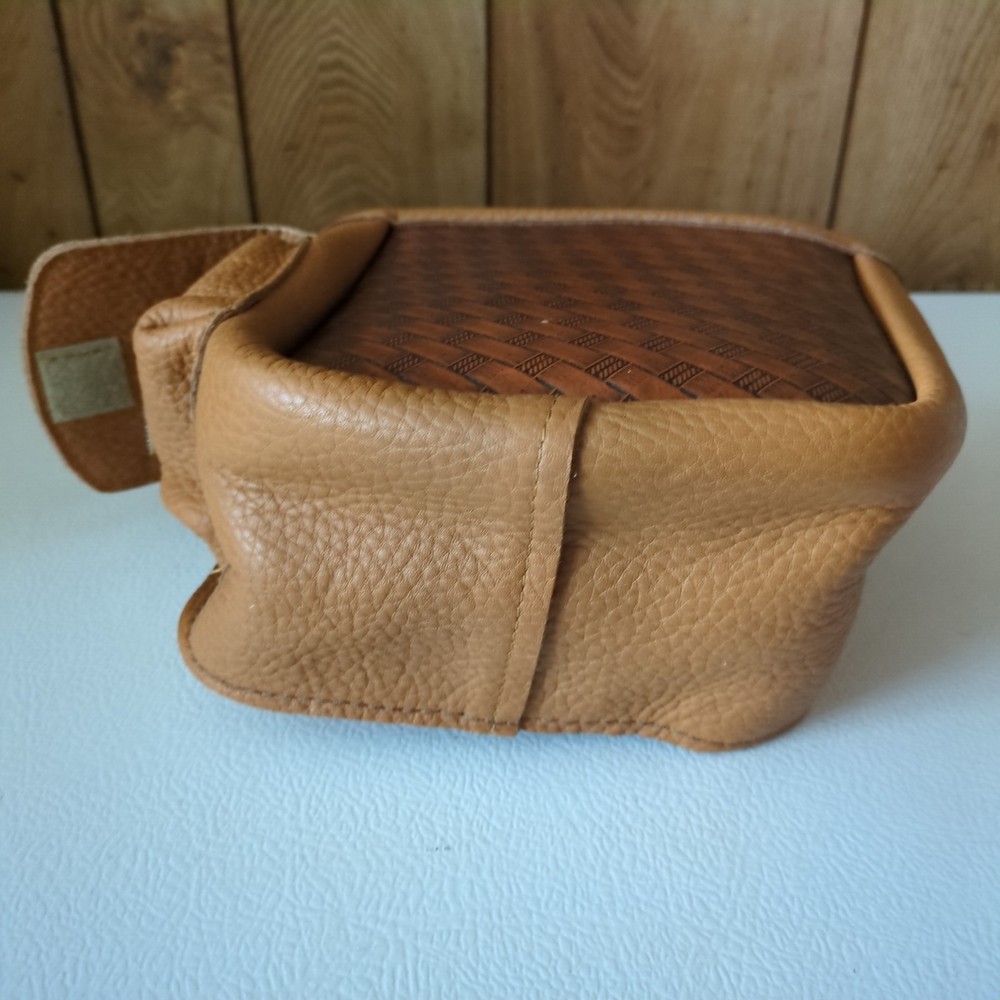 Moore N' Moore Sporting Clays Basketweave Pattern Leather Shotgun Shell Pouch