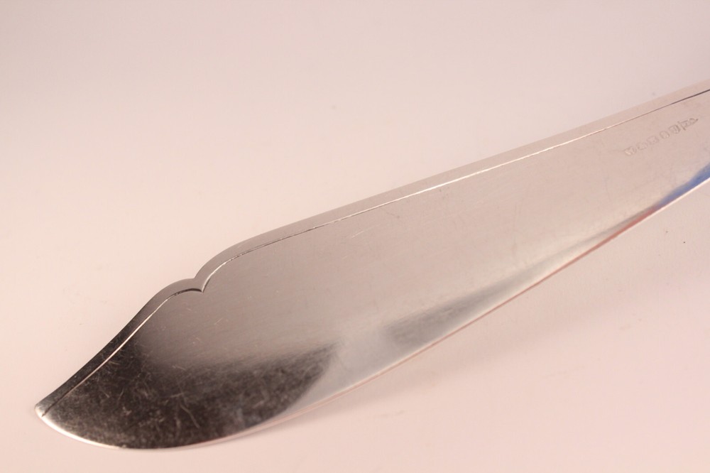 Antique Kitchen Walker & Hall Sterling Silver Wedding Cake Knife Pie Server