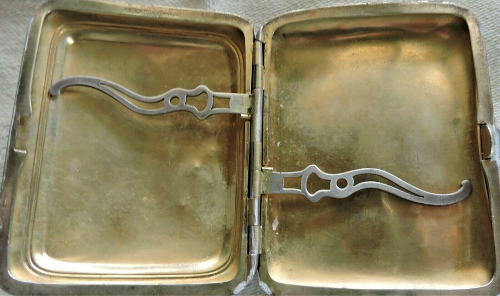 ANTIQUE STERLING SILVER T-80 CIGARETTE CASE 