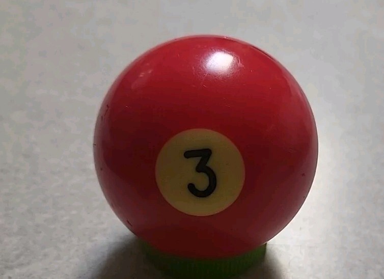 VTG Replacement Billiard Pool Ball 2 1/4" Diameter Standard # 3 Solid Red*