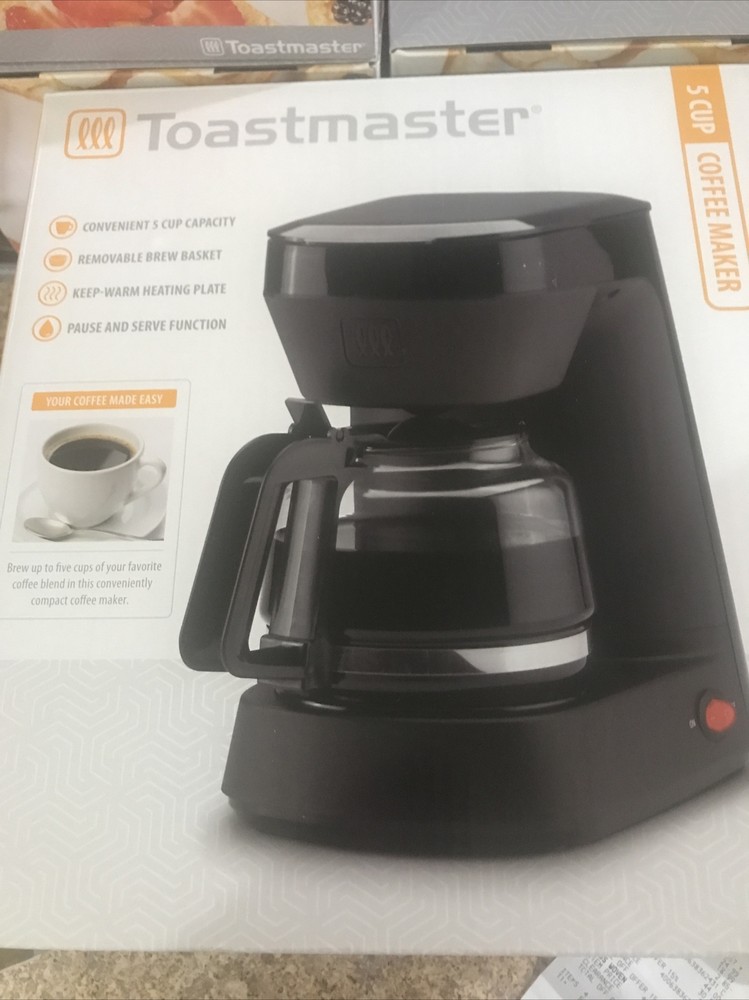 Toastmaster 5 Cup Coffee Maker New In Box W UPC Label Attached