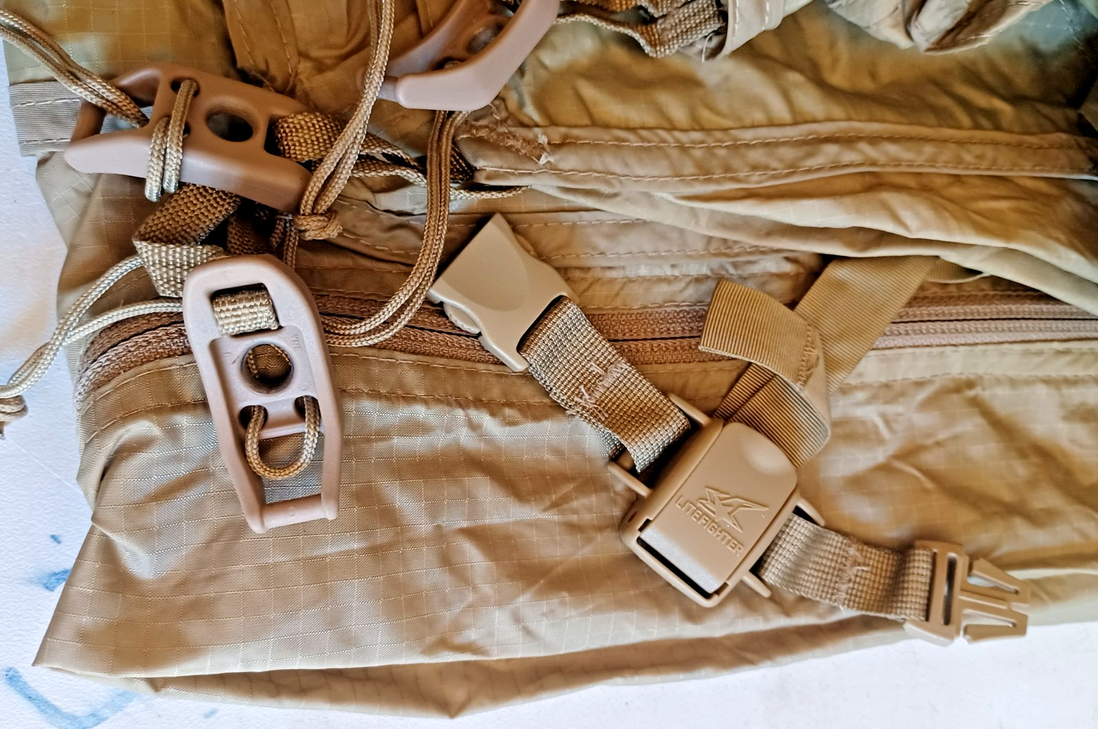 USGI Lite Fighter One Man Tactical Tent Tan Exc