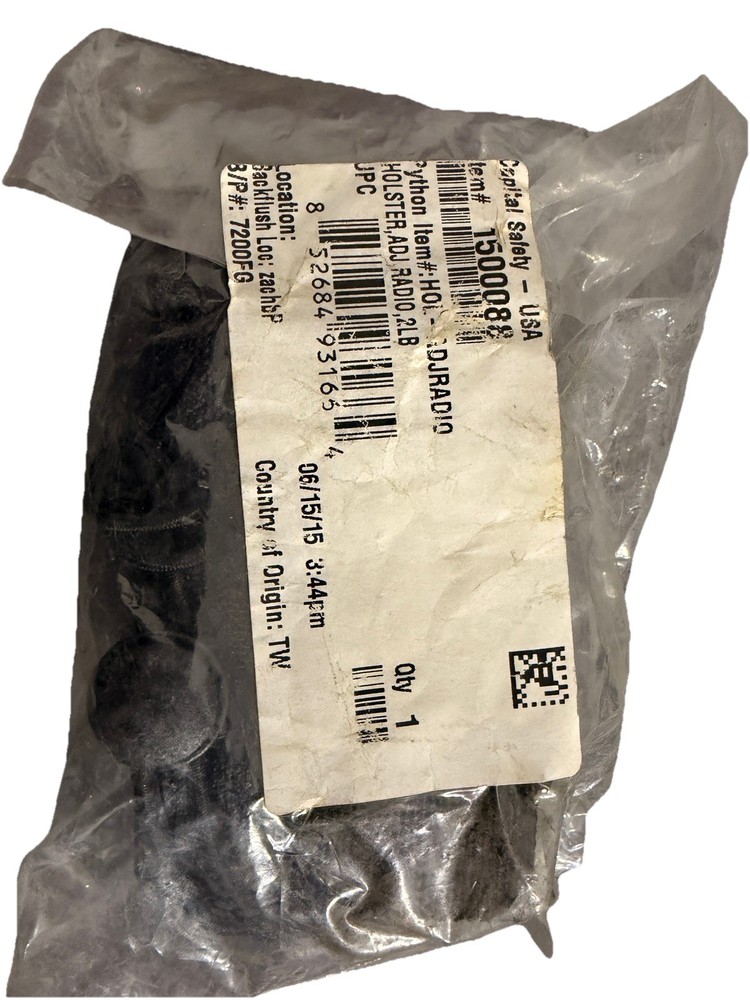 Python 1500088 Adjustable Radio Holster Black