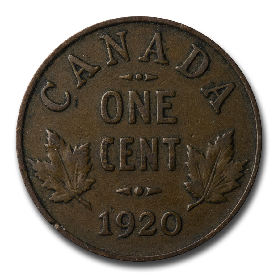 1920-1936 Canada Small Cent George V Avg Circ