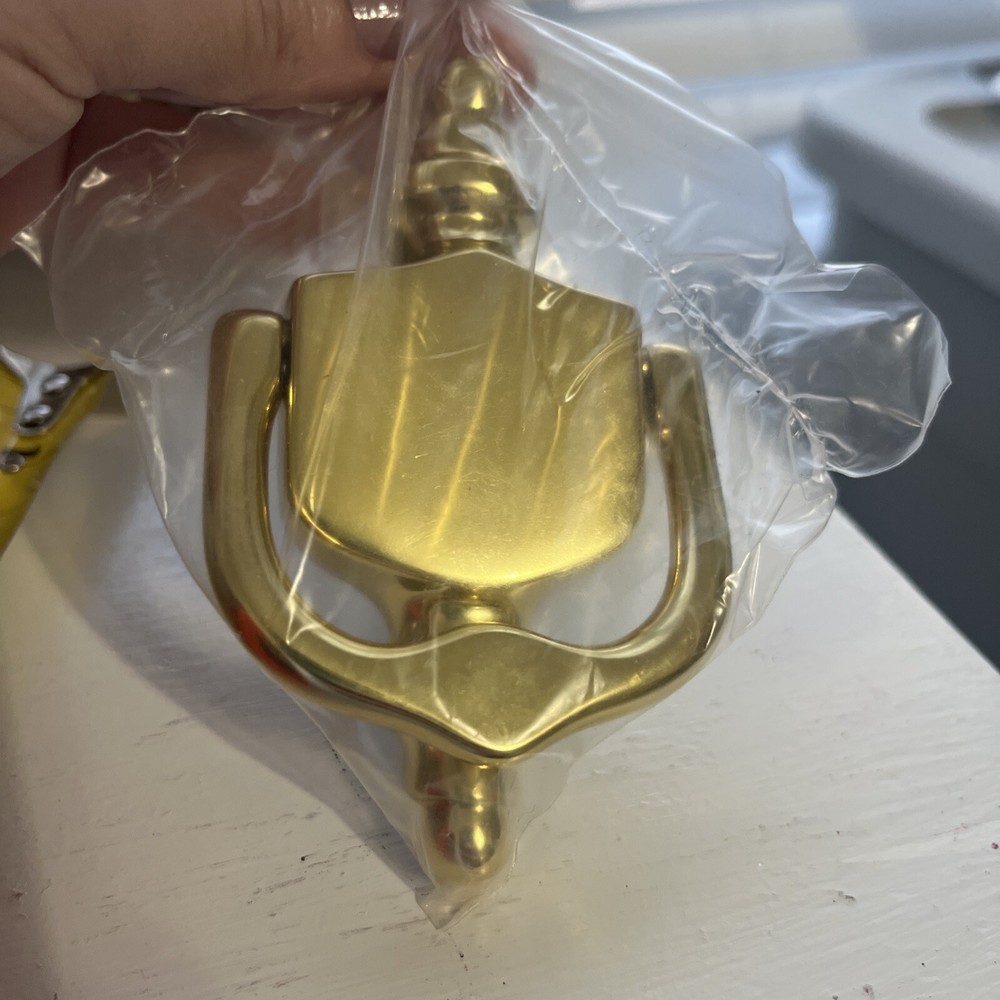 Vintage Baldwin Solid Brass Polished 4” Door Knocker NO.0138