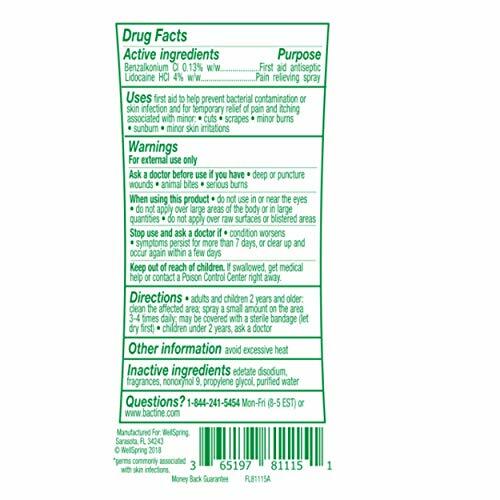 Bactine Max Pain Relieving Cleansing Spray (4 Pack)