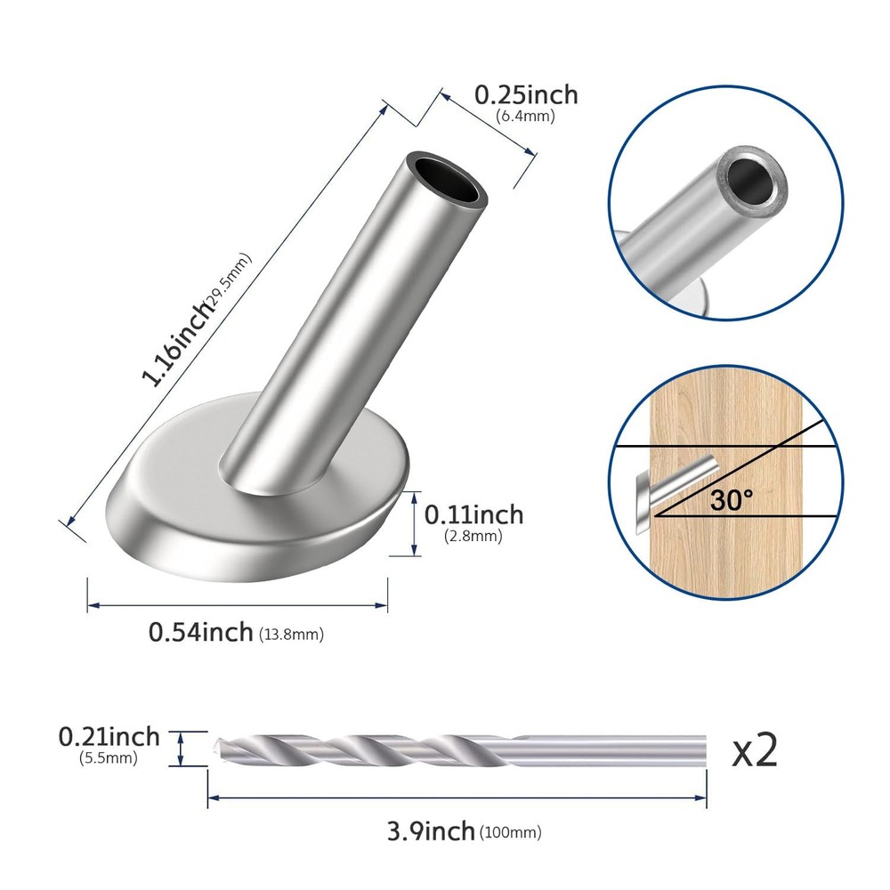 50 Pack 30 Degree Angle Protective Sleeves Cable Railing Corner Protector Sle...