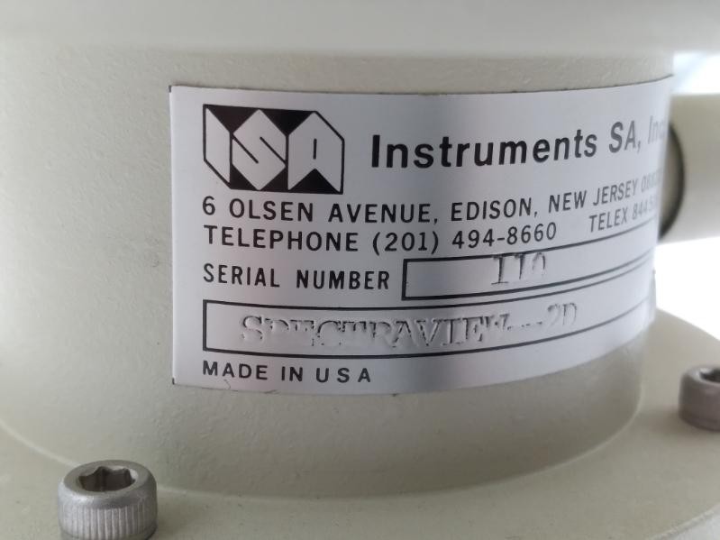 ISA Instruments SPECTRAVIEW-2D Liquid Nitrogen Cooled CCD for Spectrometry