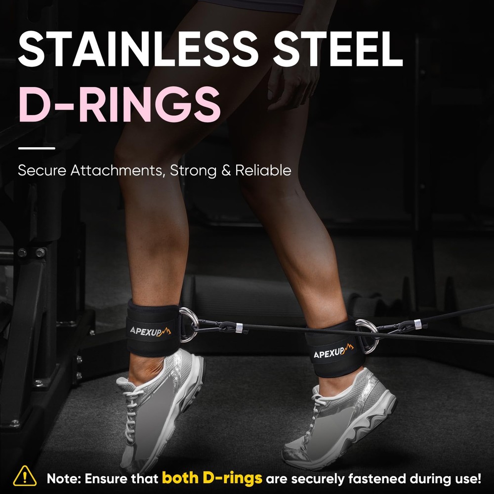 Ankle Strap for Cable Machine, Ankle Resistance Bands, Cable Kick Back Ankle ...