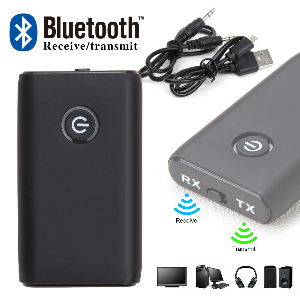 3.5mm Jack Aux Audio Adapter 2in1 Bluetooth 5.0 Transmitter Receiver Wireless US