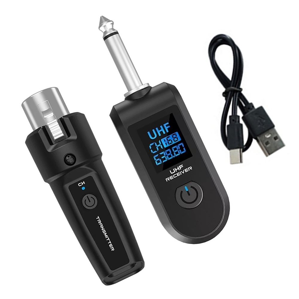 Audio Transmitter&Receiver UHF XLR Adapter For Mic/Mixing Console/Instruments