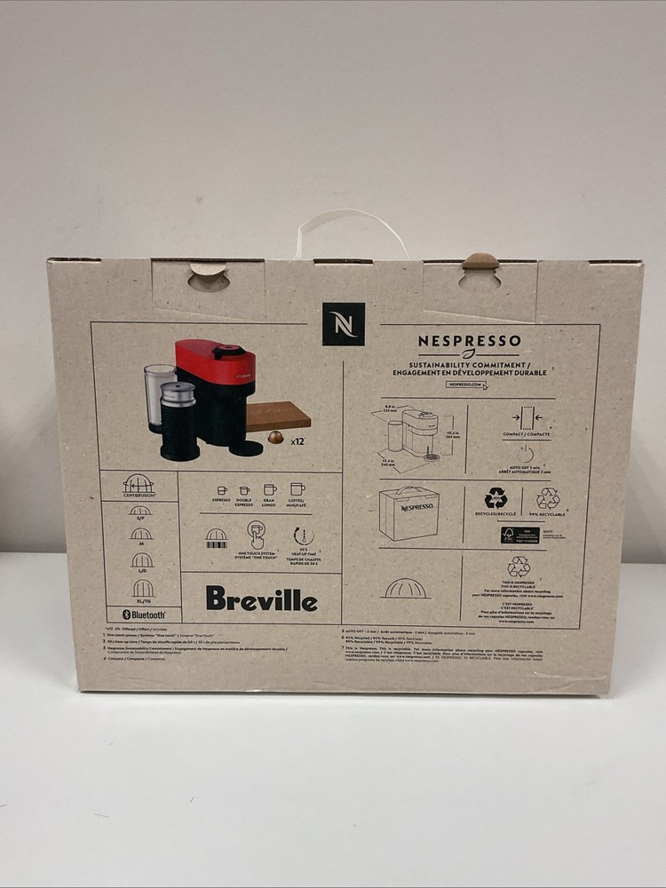 Nespresso Vertuo Pop+ Combination Espresso and Coffee Maker Red