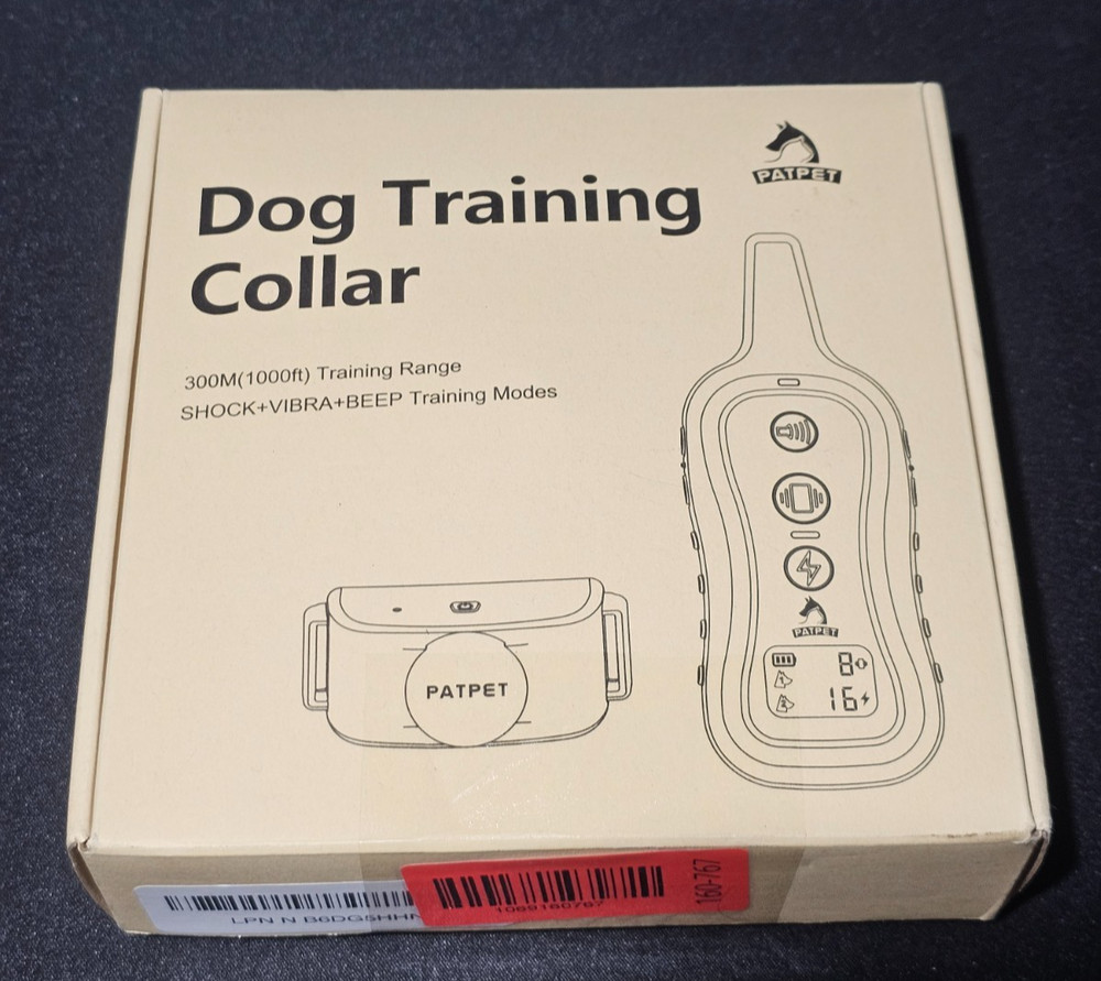 PATPET Dog Training Collar Shock Collar with Remote - 3 Training Modes, Beep
