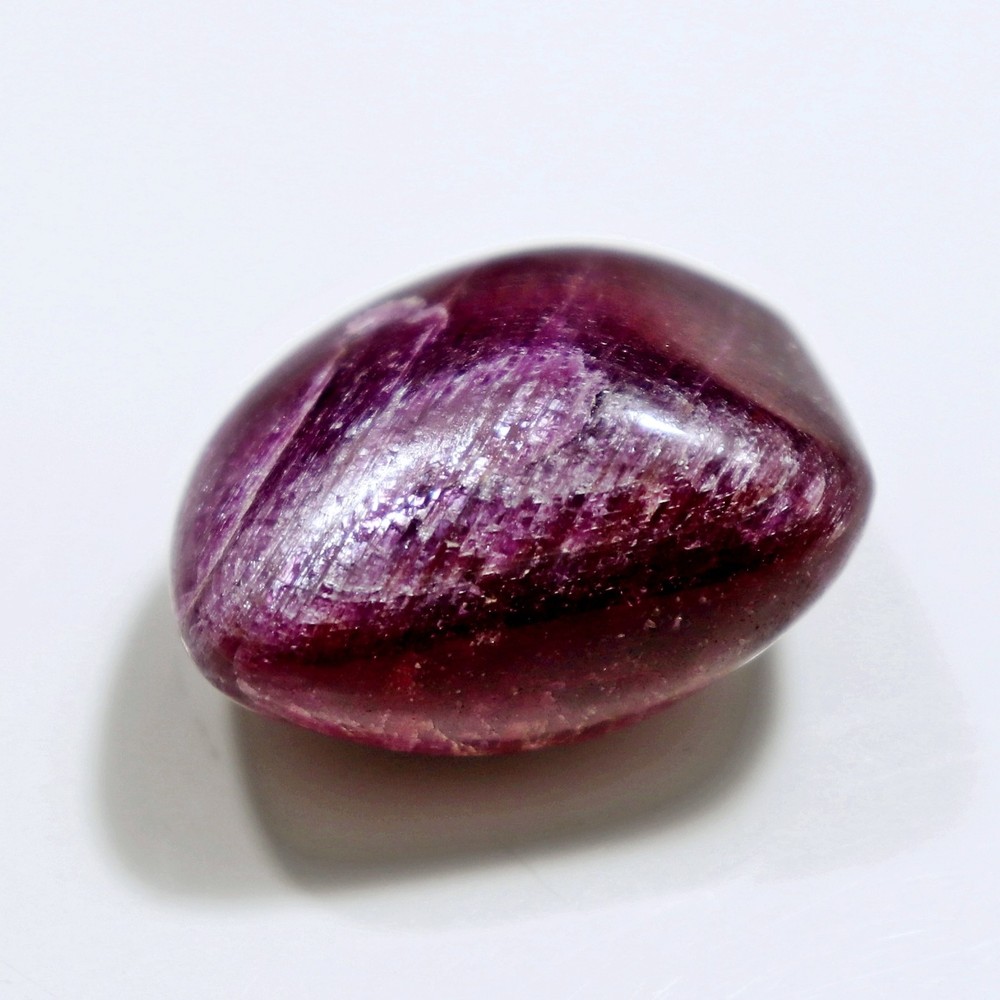 Tumbled Stone: Ruby, Red Corundum from India, Fluorescent (RUB51)