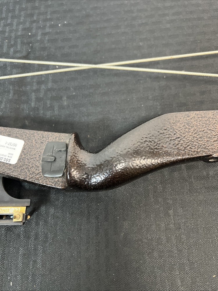 Bear Whitetail Hunter Compound Bow Takedown -Brown Riser Limbs -Proline Sight