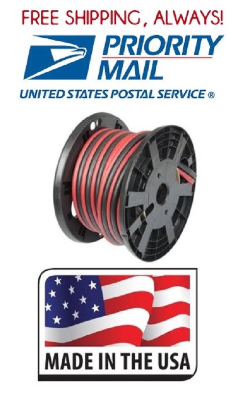 Trailer Light Cable Wiring Harness 16 Gauge 2 Wire Bonded Parallel Spool Roll