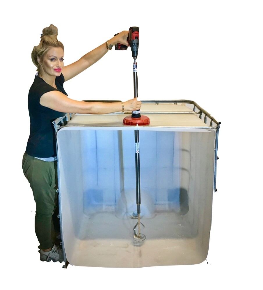 Portable IBC Tote Shuttle Agitator Mixer Stirrer Fertiliser Chemical Agimate