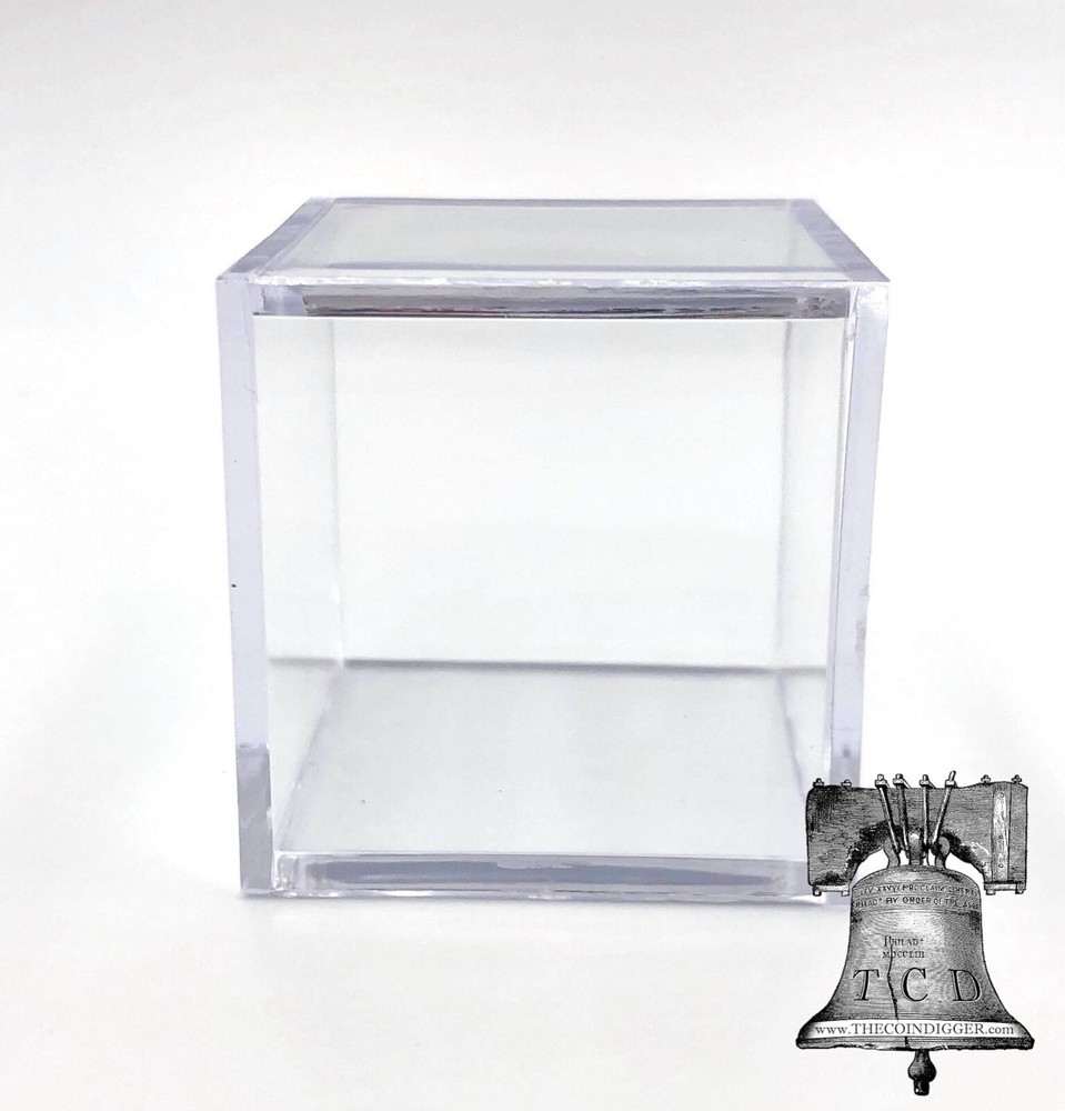 2 Golf Ball Holder Display Square Storage Case BCW 2x2x2 Stackable Cube Stand