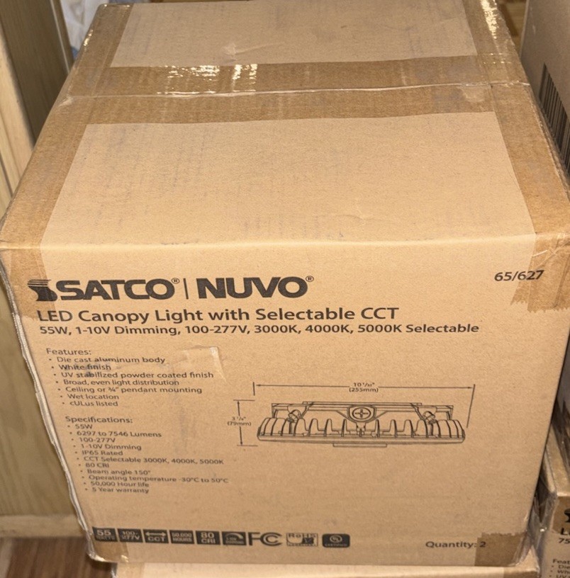 Nuvo Lighting 65/627 Canopy Lights With Selectable 55 W