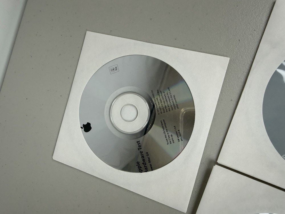 Apple Mac OS X PowerMac G4 Media 7 Disk Install Software Restore Hardware Test