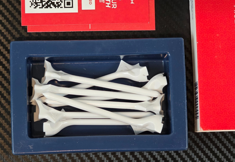 FlightPath Golf Tees 3.25 Inch White Plastic 8 Pack Robotically Tested Premium