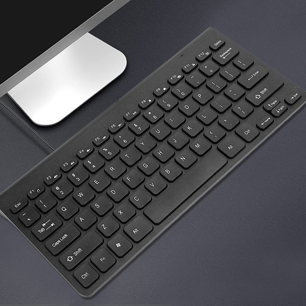 Wired Keyboard and Mouse, Ultra-Thin USB Keyboard Optical Mouse Set ComboFull Si