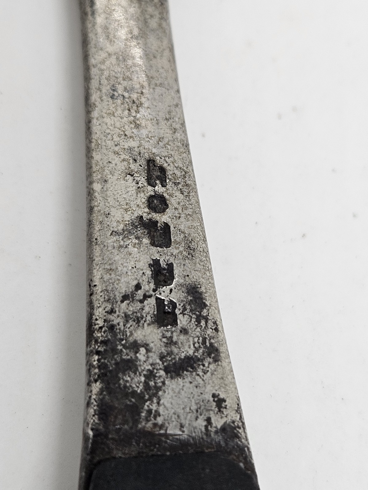 Antique 1800's U.S. Civil War Surgeon Doctors Bone Chisel Curette w/Ebony Handle