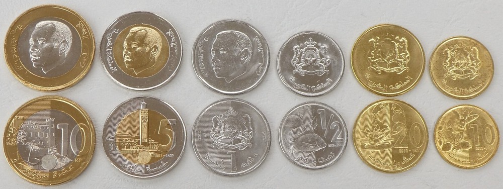 Morocco Coin Set 2011-2013 Uncirculated