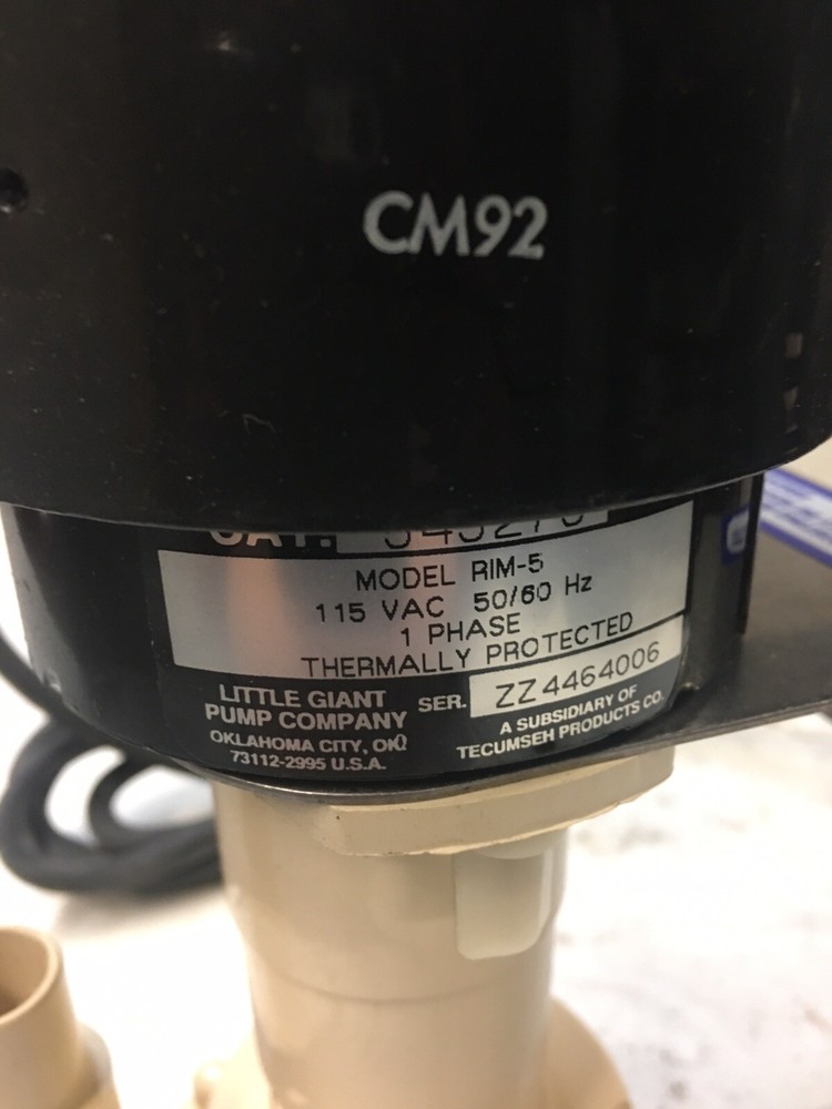 RIM-5 Ice machine pump