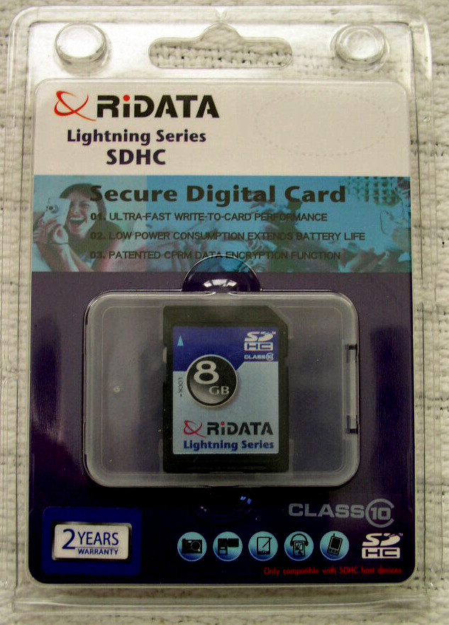 New RiDATA Lightning Series 8GB Micro SDHC Class 10