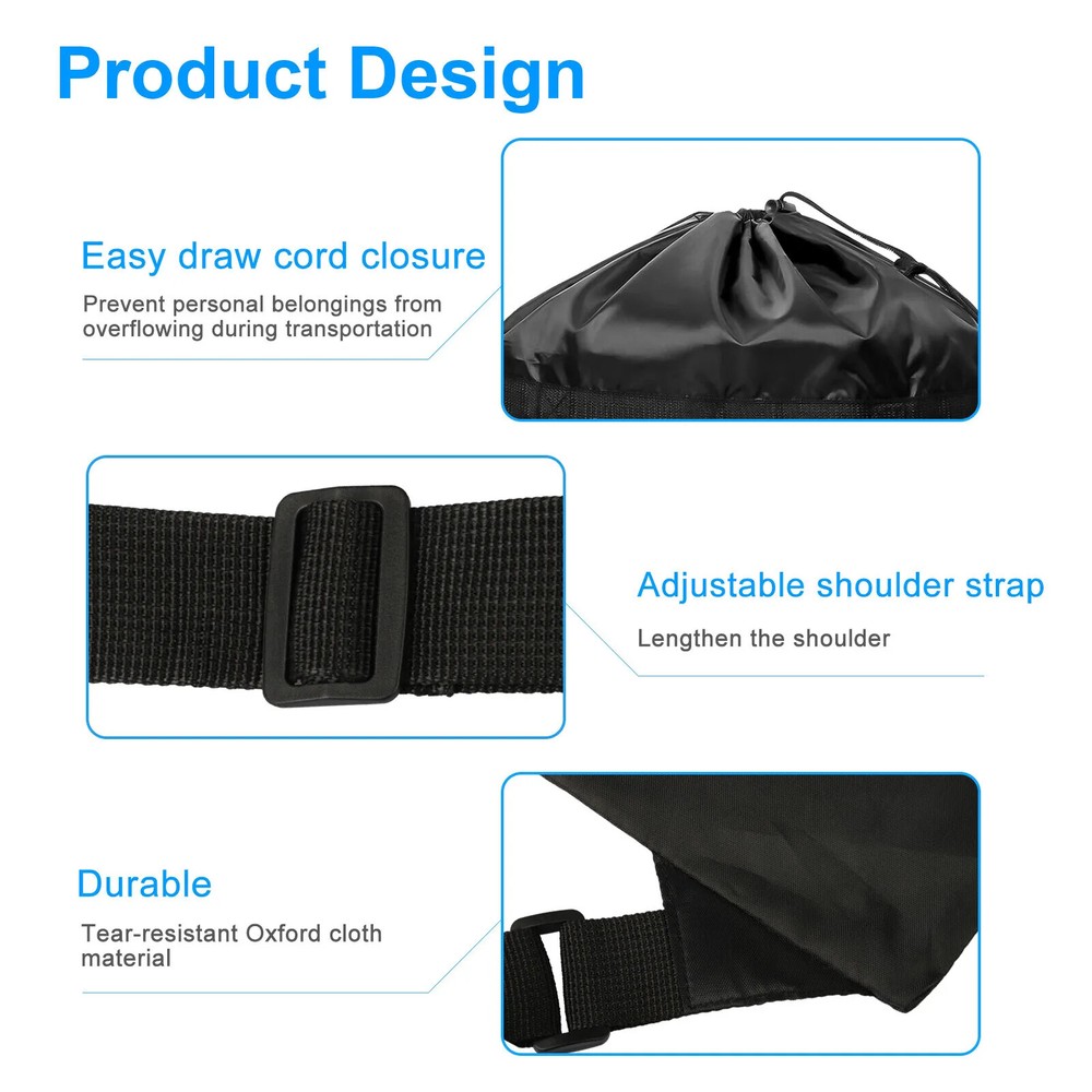 Large Laundry Backpack Bag Luggage Storage Shoulder Strap Heavy Duty Drawstring
