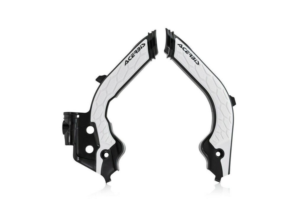 Acerbis 2733451007 X-Grip Frame Guards - Black/White