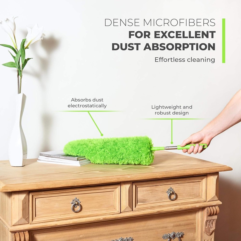 Versatile 55-Inch Extendable Feather Duster for Effortless Ceiling Fan Cleaning