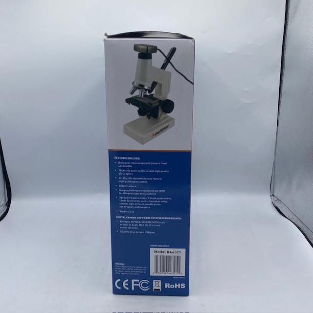 Digital Microscope 600x Celestron Digital Microscope Kit Model 44321 USB Camera