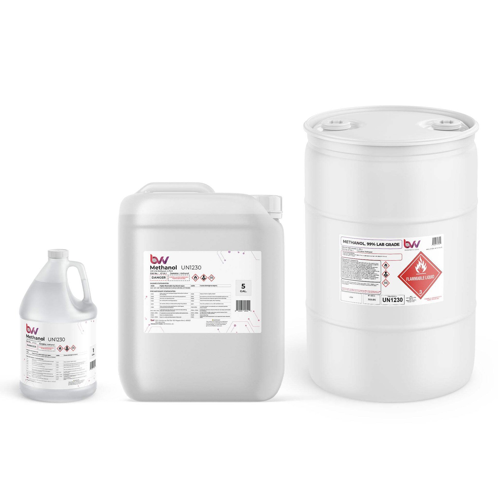 BVV High Purity Lab Grade Methanol 99% BVV