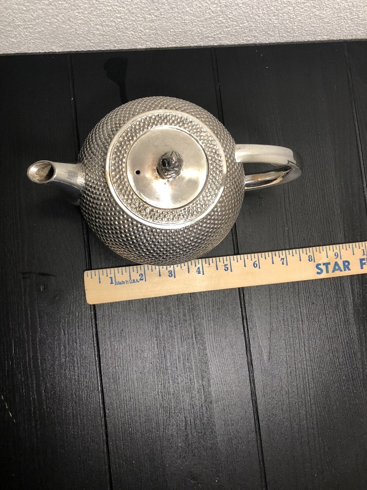 Vintage Silver Plated Tea Pot With Handle Made in India